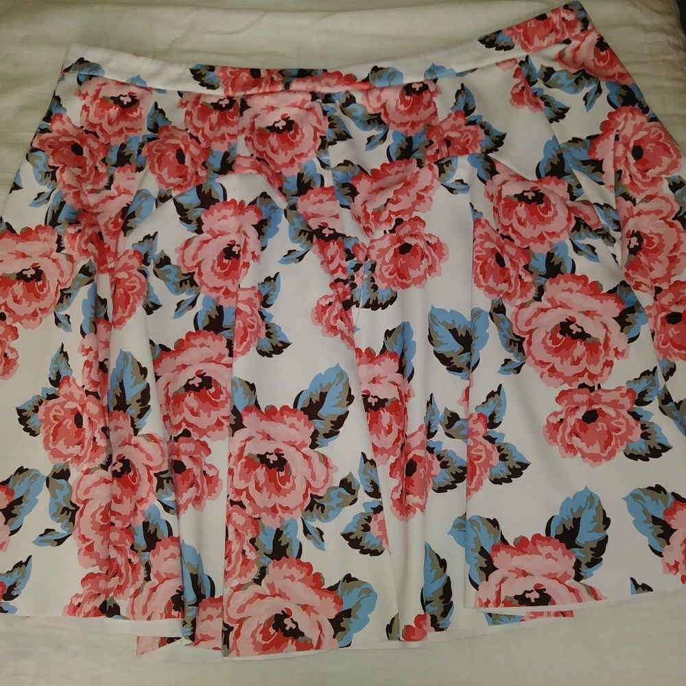 INC International Concepts Floral Skater Skirt